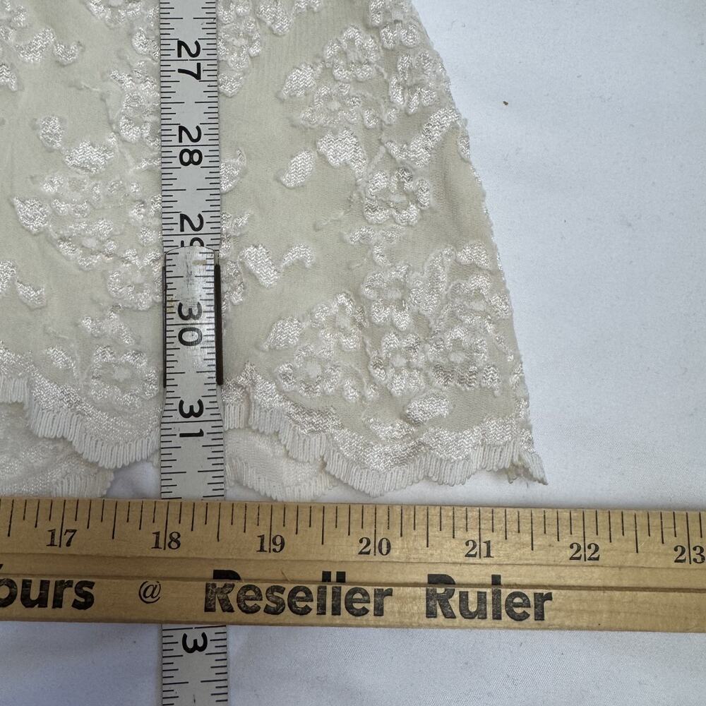 Y2K Claire Pettibone Coquette Chemise Slip Dress Babydoll Ivory Cream Lace - Picture 6 of 12